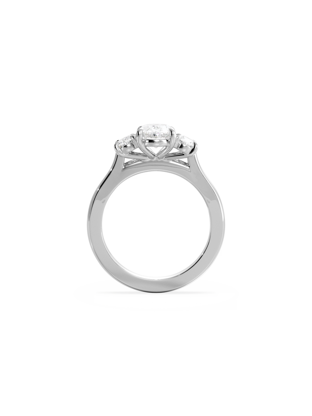 Oval Trilogy Ring - View 