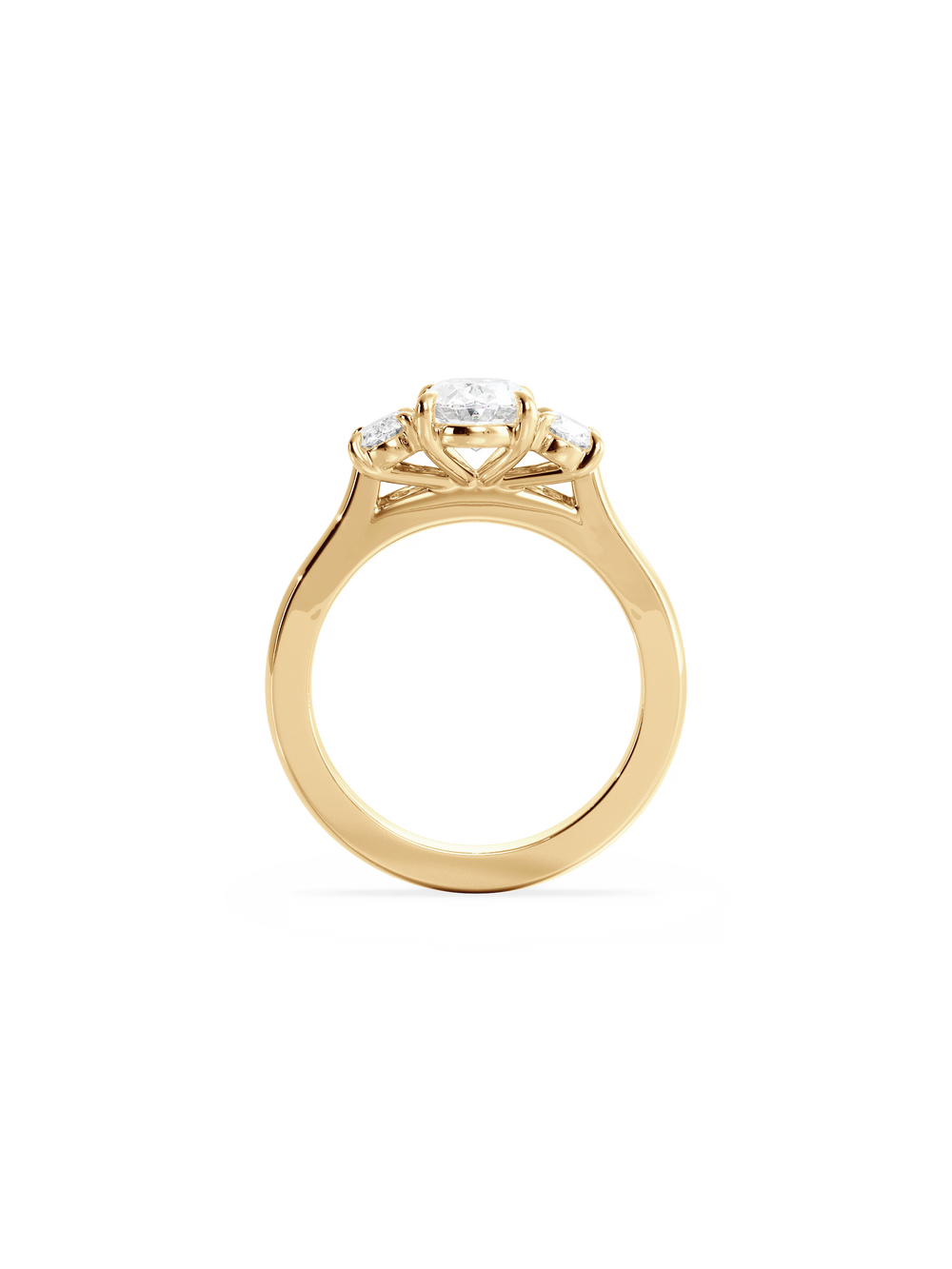 Oval Trilogy Ring - View 