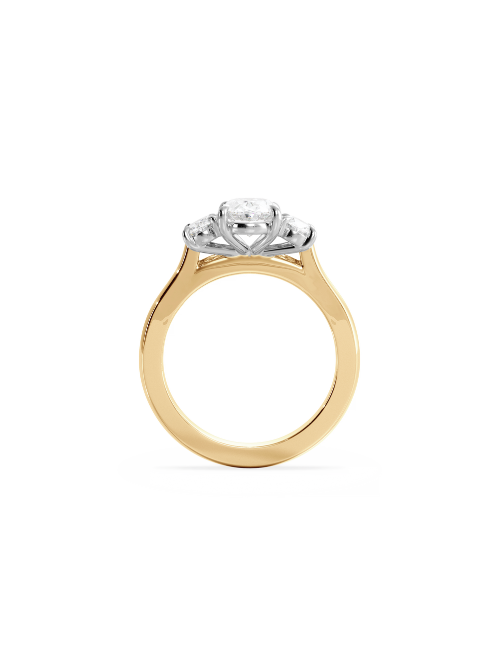 Oval Trilogy Ring - View 