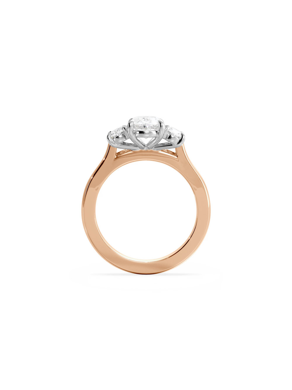 Oval Trilogy Ring - View 