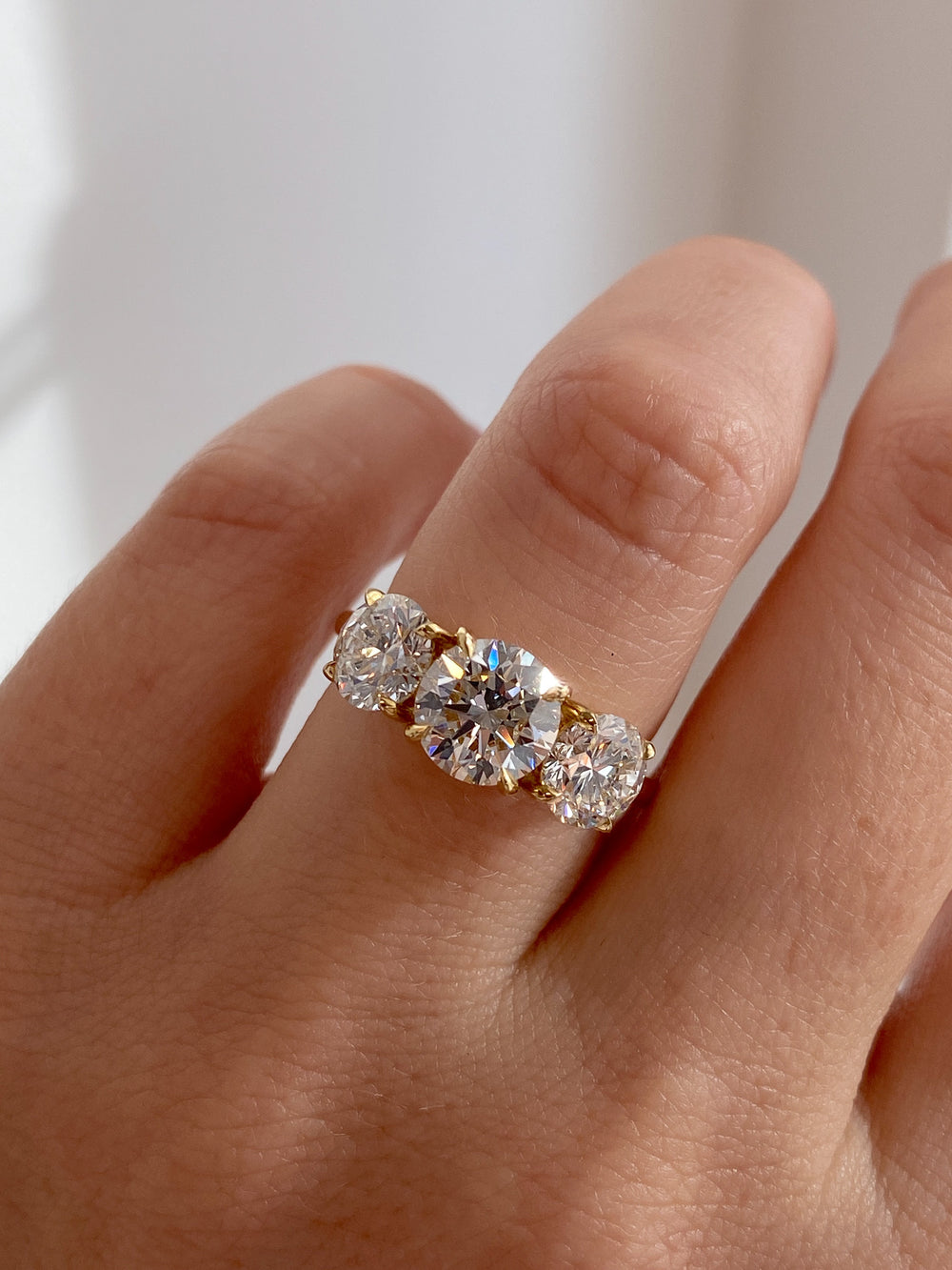 1.51ct Round Trilogy Ring - View 