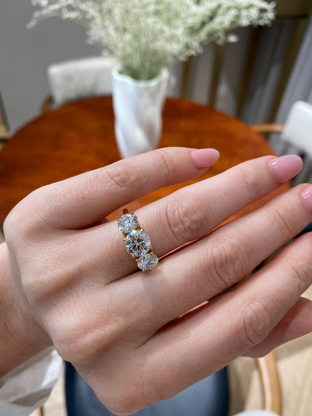 1.51ct Round Trilogy Ring - View 