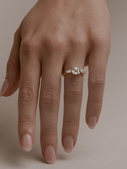 1.52ct Asscher Lyra Ring