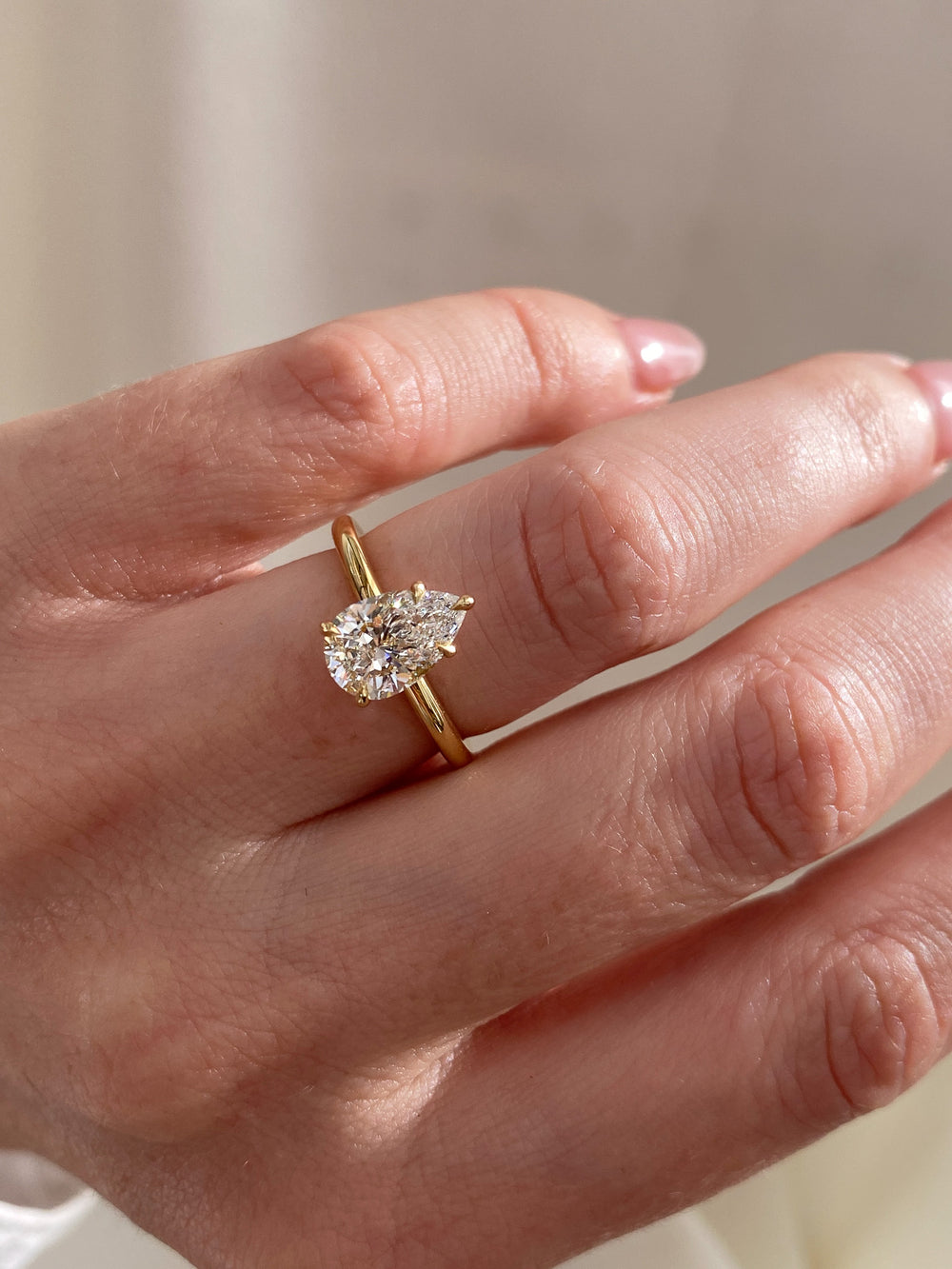 1.52ct Pear Ceremonial Solitaire Ring - View 