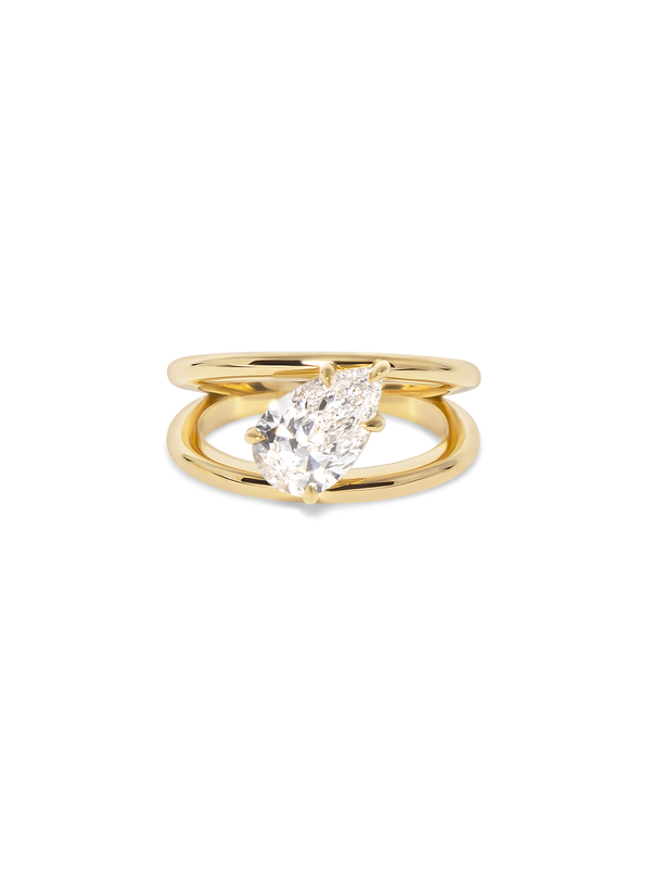 Double Band Ready-To-Wear Engagement Rings