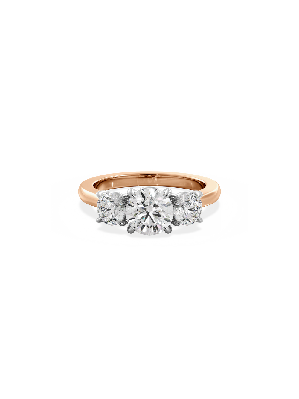 Round Trilogy Ring - View 