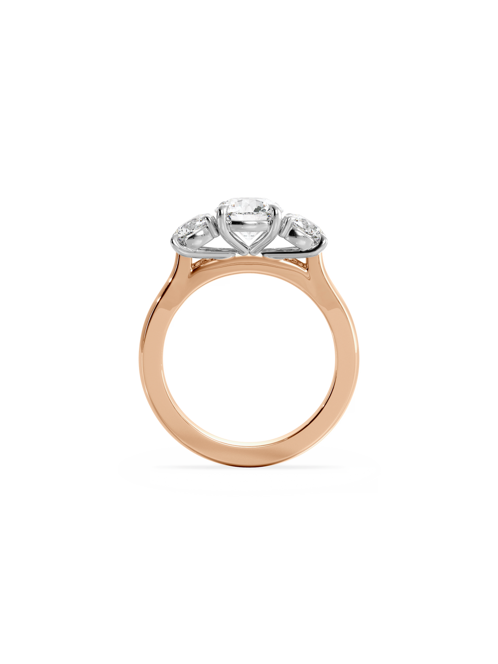 Round Trilogy Ring - View 