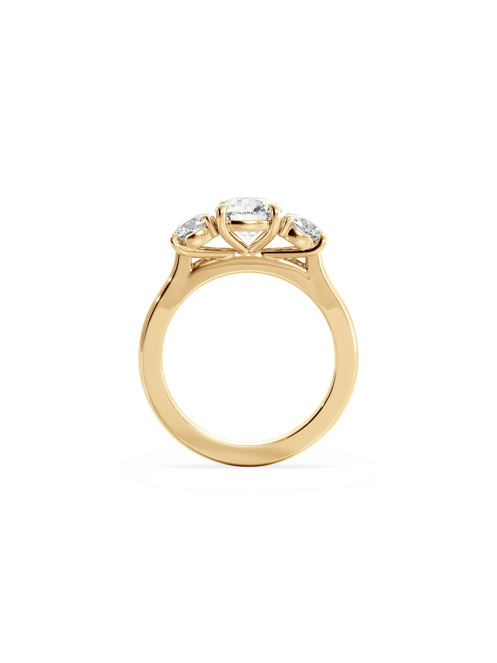 Round Trilogy Ring - View 