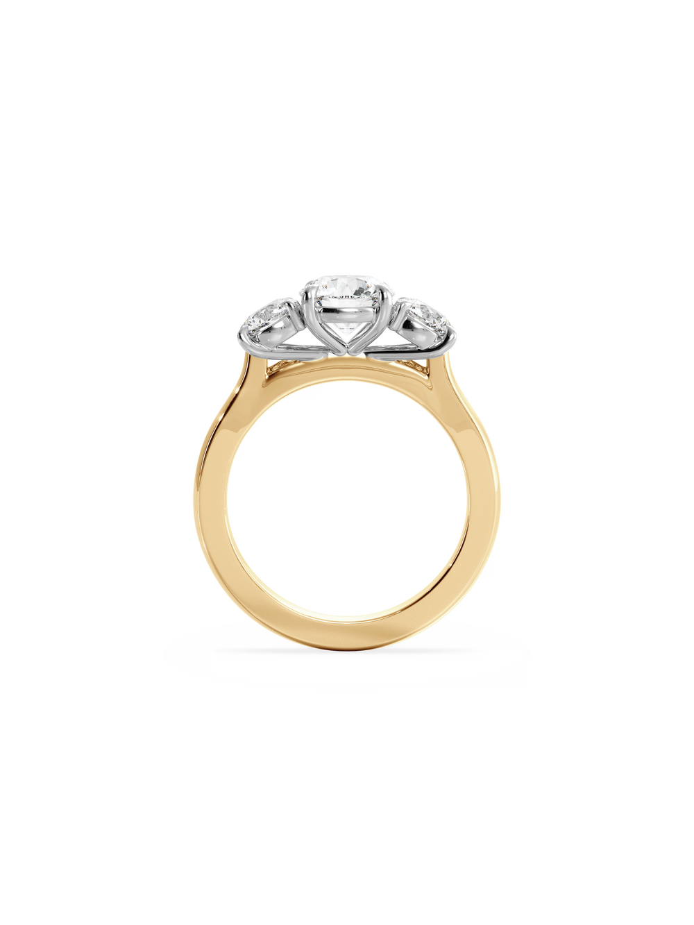 Round Trilogy Ring - View 