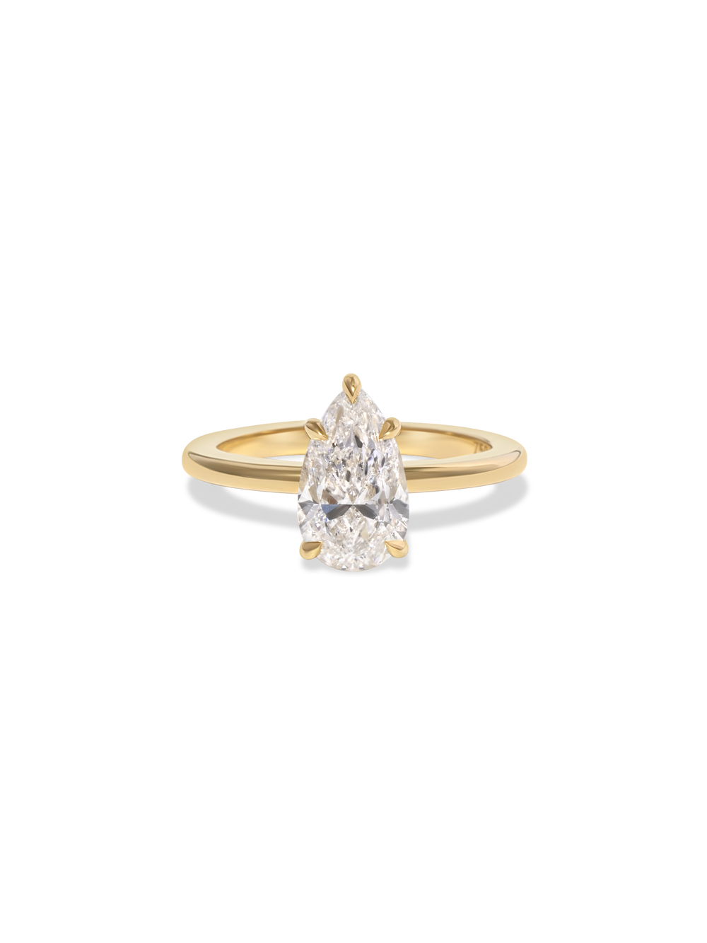 1.82ct Pear Ceremonial Solitaire Ring - View 