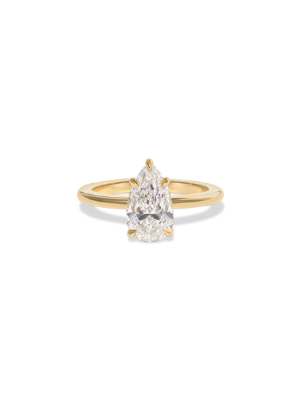 1.82ct Pear Ceremonial Solitaire Ring