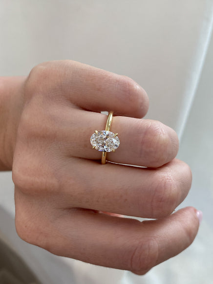 1.87ct Oval Ceremonial Solitaire Ring