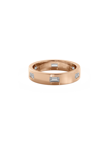 Baguette Inlay Cuff Ring