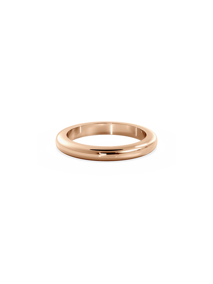 Half Round Signature Plain Ring