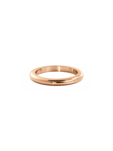 Half Round Signature Plain Ring