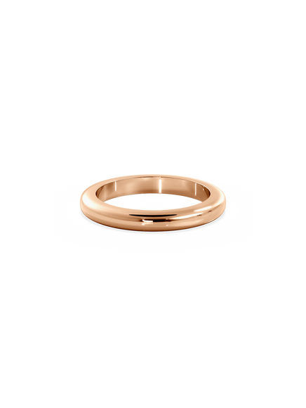 Half Round Signature Plain Ring