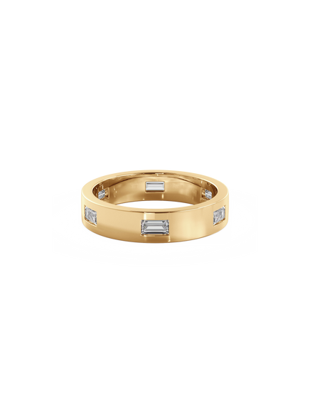 Baguette Inlay Cuff Ring