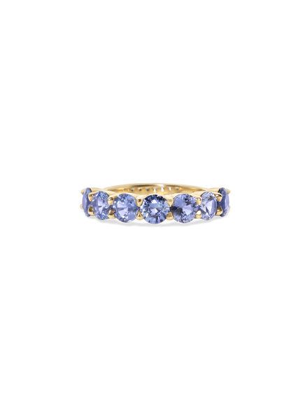 Sapphire Luna Ring