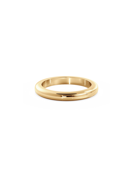 Half Round Signature Plain Ring