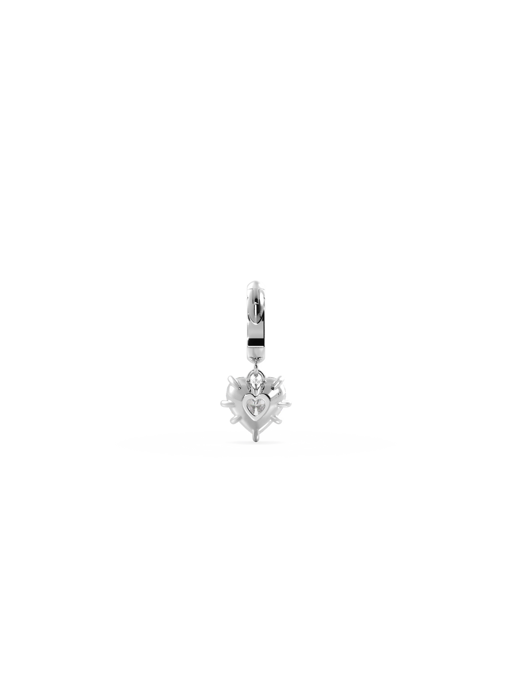 1.00ct Heart Diamond Bespoke Pendant - View 