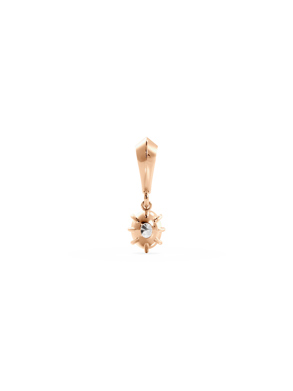 1.00ct Oval Diamond Bespoke Pendant - View 