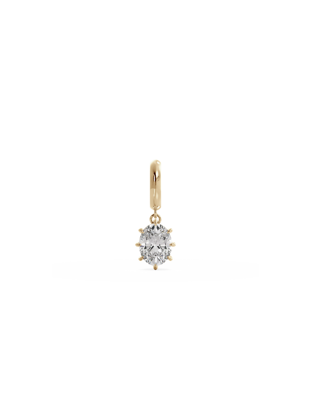 Oval Diamond Bespoke Pendant - View 