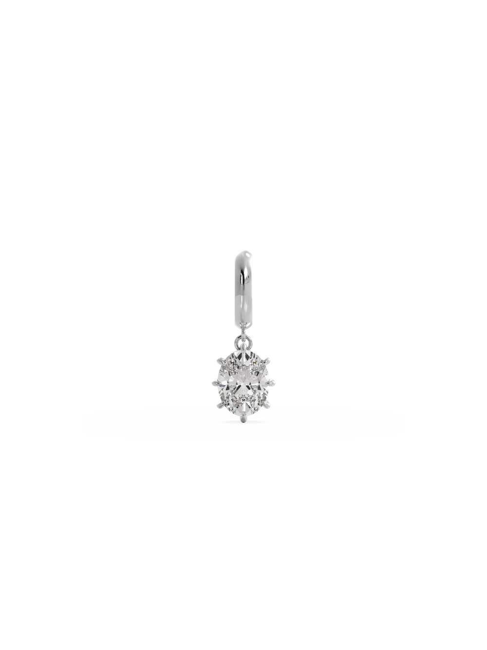 Oval Diamond Bespoke Pendant - View 