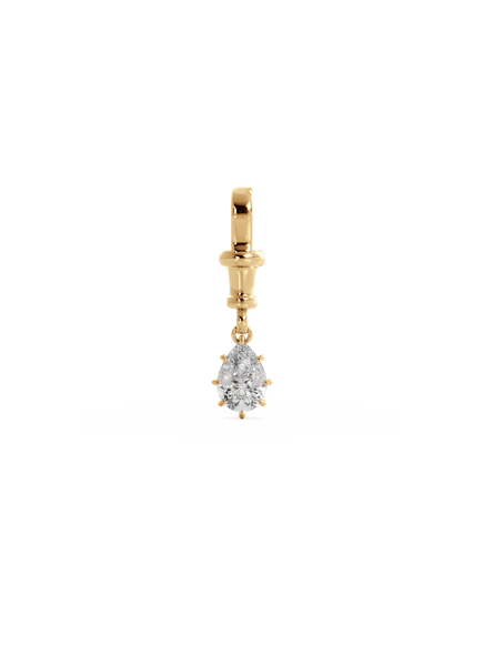 Pear Diamond Bespoke Pendant - Albert Clasp