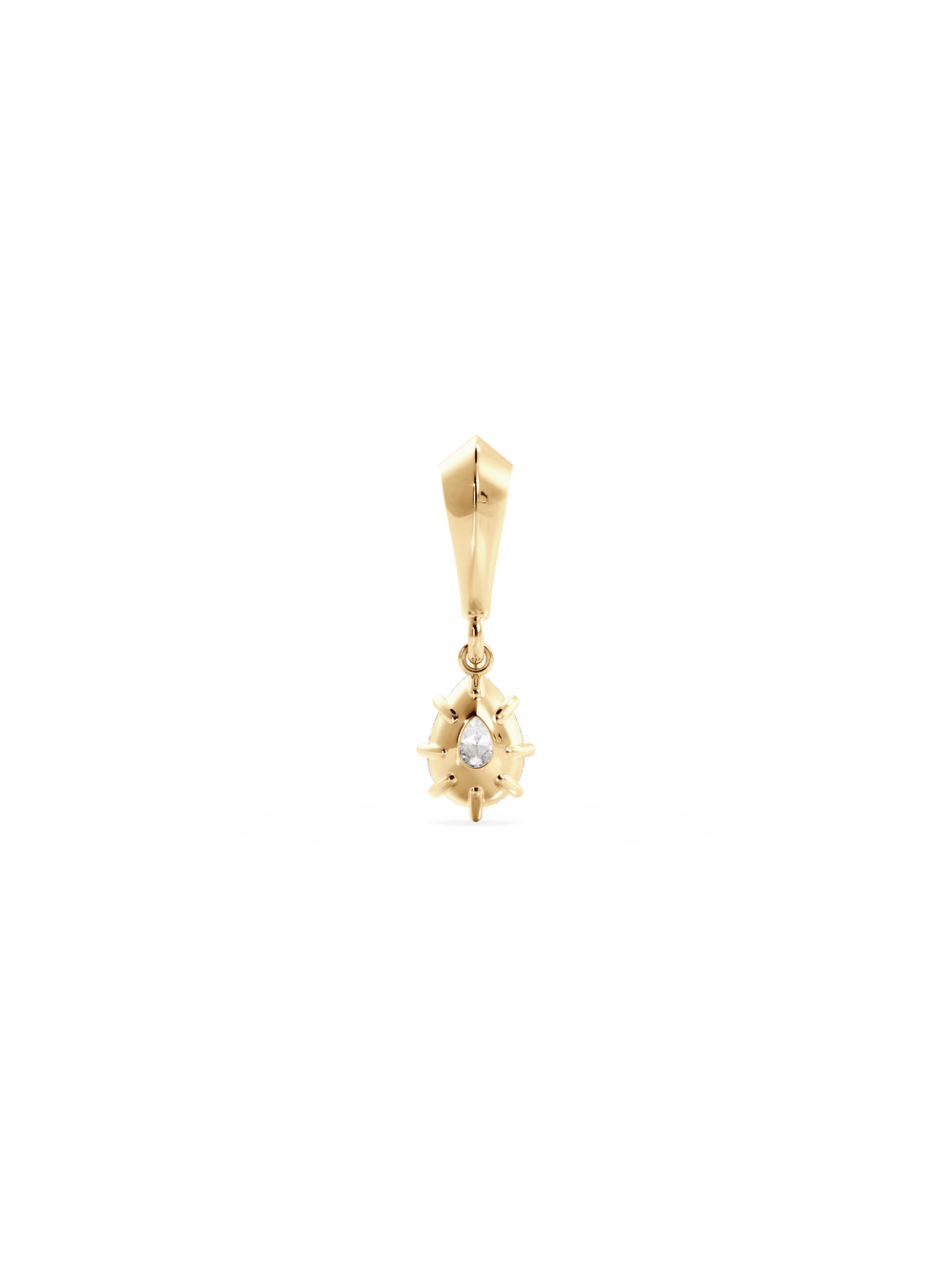 1.00ct Pear Diamond Bespoke Pendant - View 