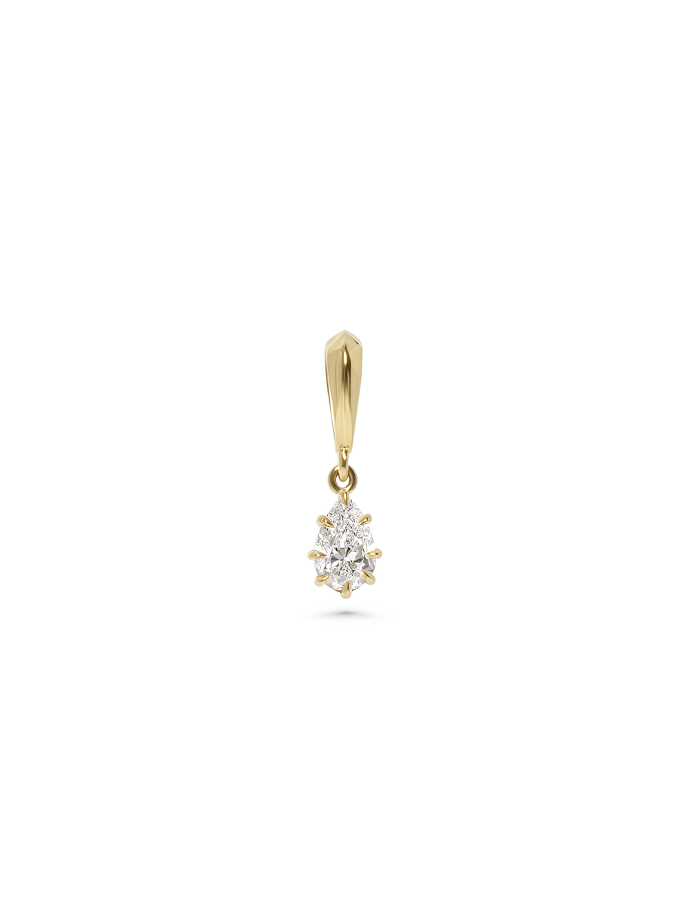 1.00ct Pear Diamond Bespoke Pendant - View 
