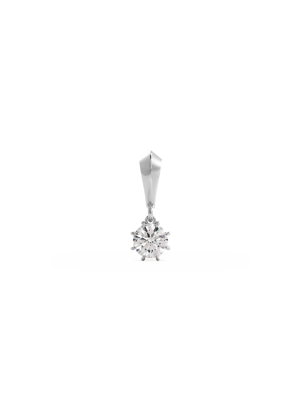1.00ct Round Diamond Bespoke Pendant - View 