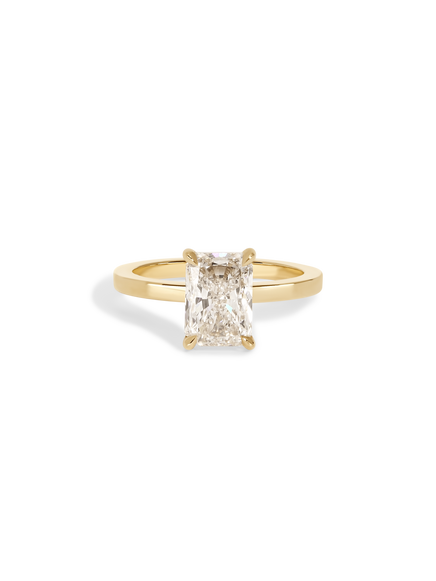 2.00ct Radiant Champagne Ceremonial Solitaire Ring