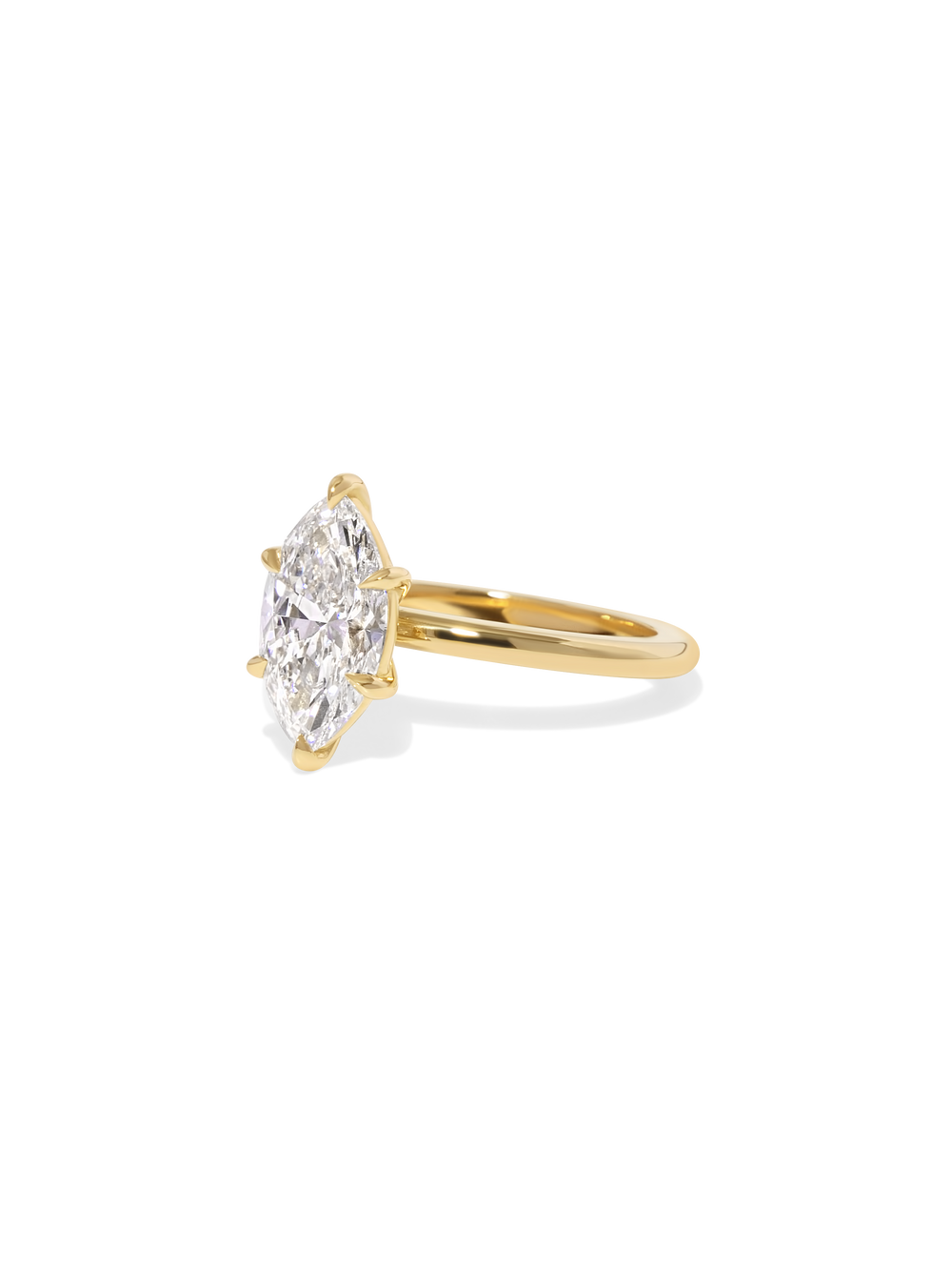 2.00ct Marquise Ceremonial Solitaire Ring - View 