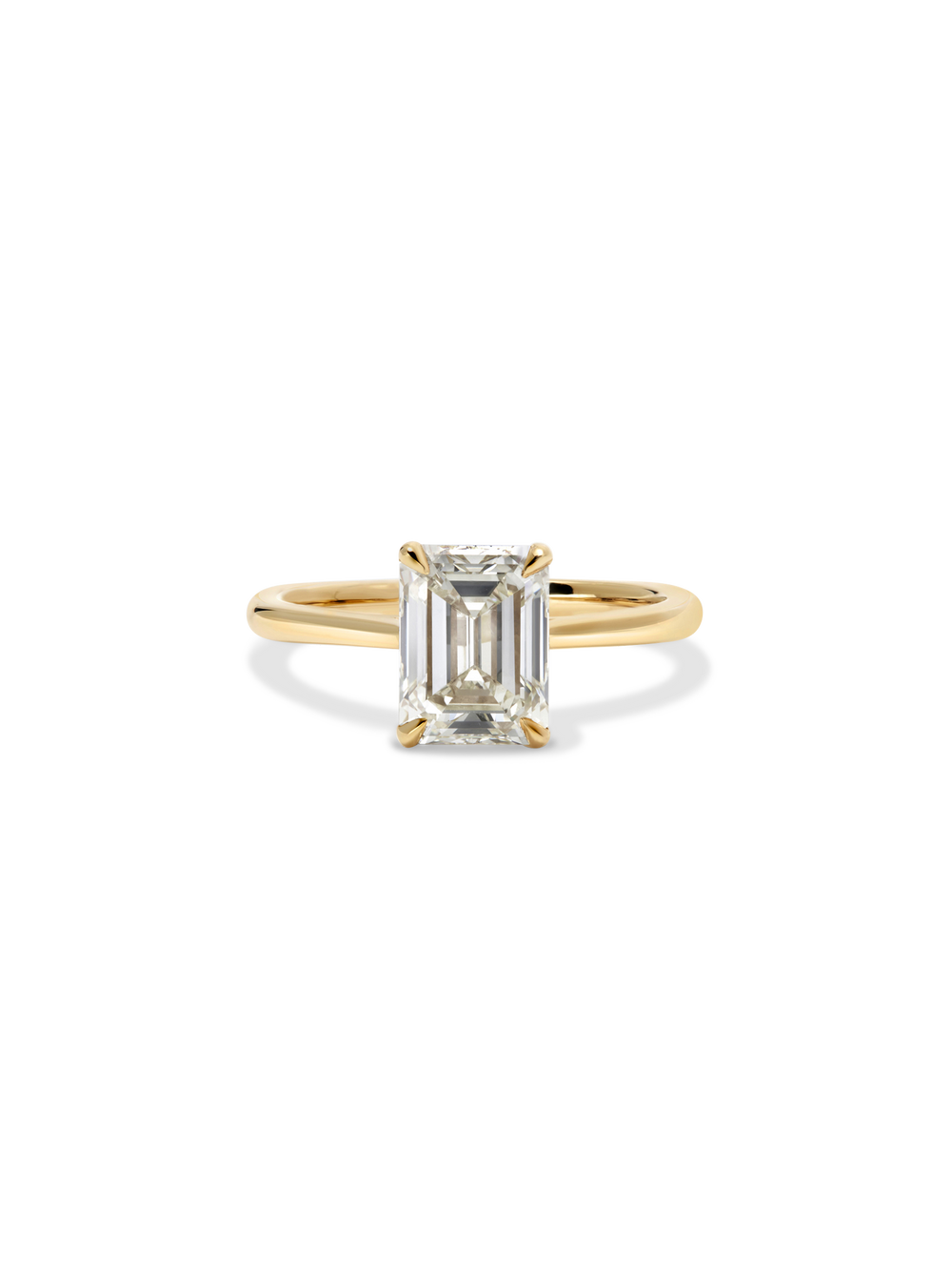 2.02ct Emerald Classic Solitaire Ring - View 