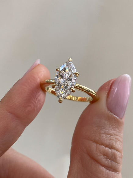 2.04ct Marquise Ceremonial Solitaire Ring