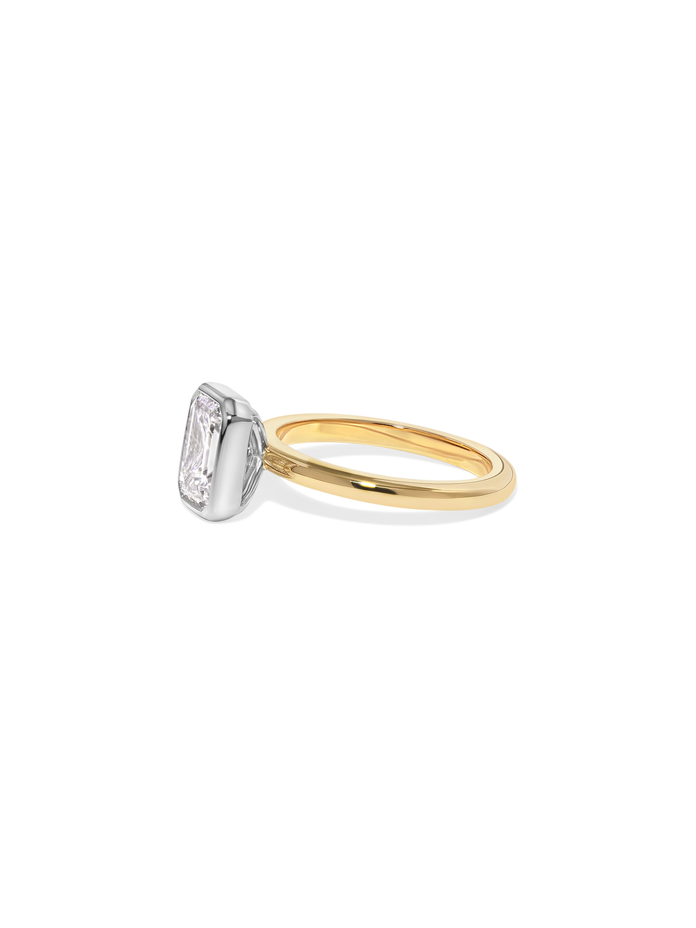 2.04ct Emerald Signature Bezel Solitaire Ring - View 