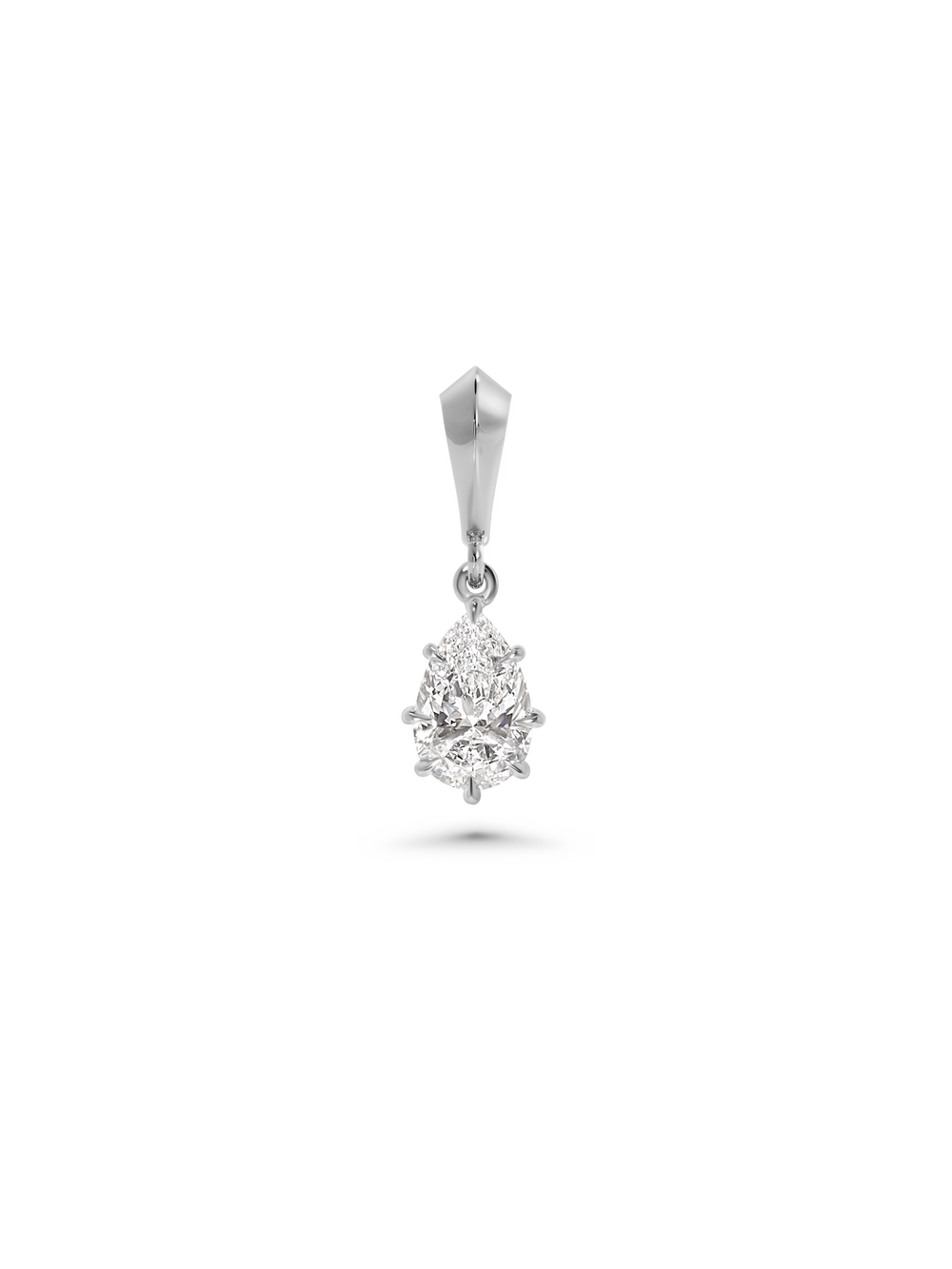 2.06ct Pear Diamond Bespoke Pendant - View 