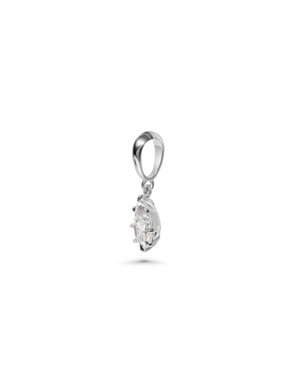 2.06ct Pear Diamond Bespoke Pendant - View 