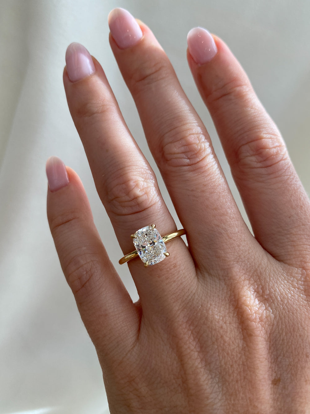 2.08ct Elongated Cushion Ceremonial Solitaire Ring - View 