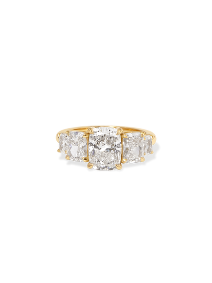 2.08ct Elongated Cushion Five-Stone Ring