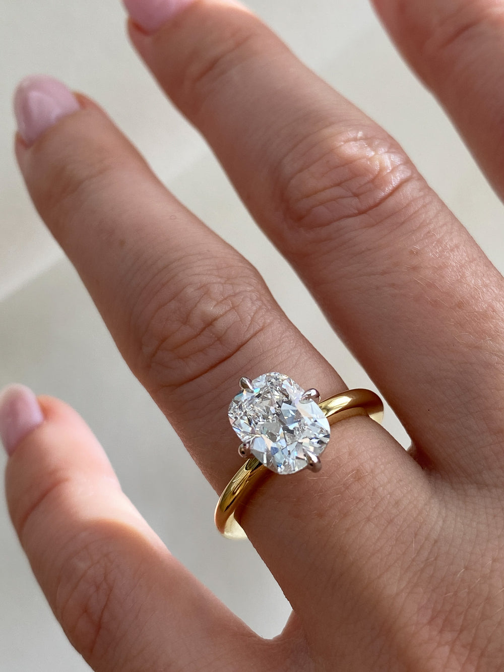 2.14ct Old Mine Cushion Ceremonial Solitaire Ring - View 