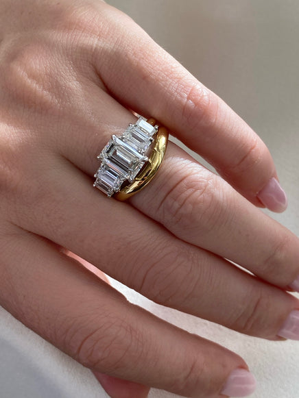 2.21ct Emerald Signature Five-Stone Ring