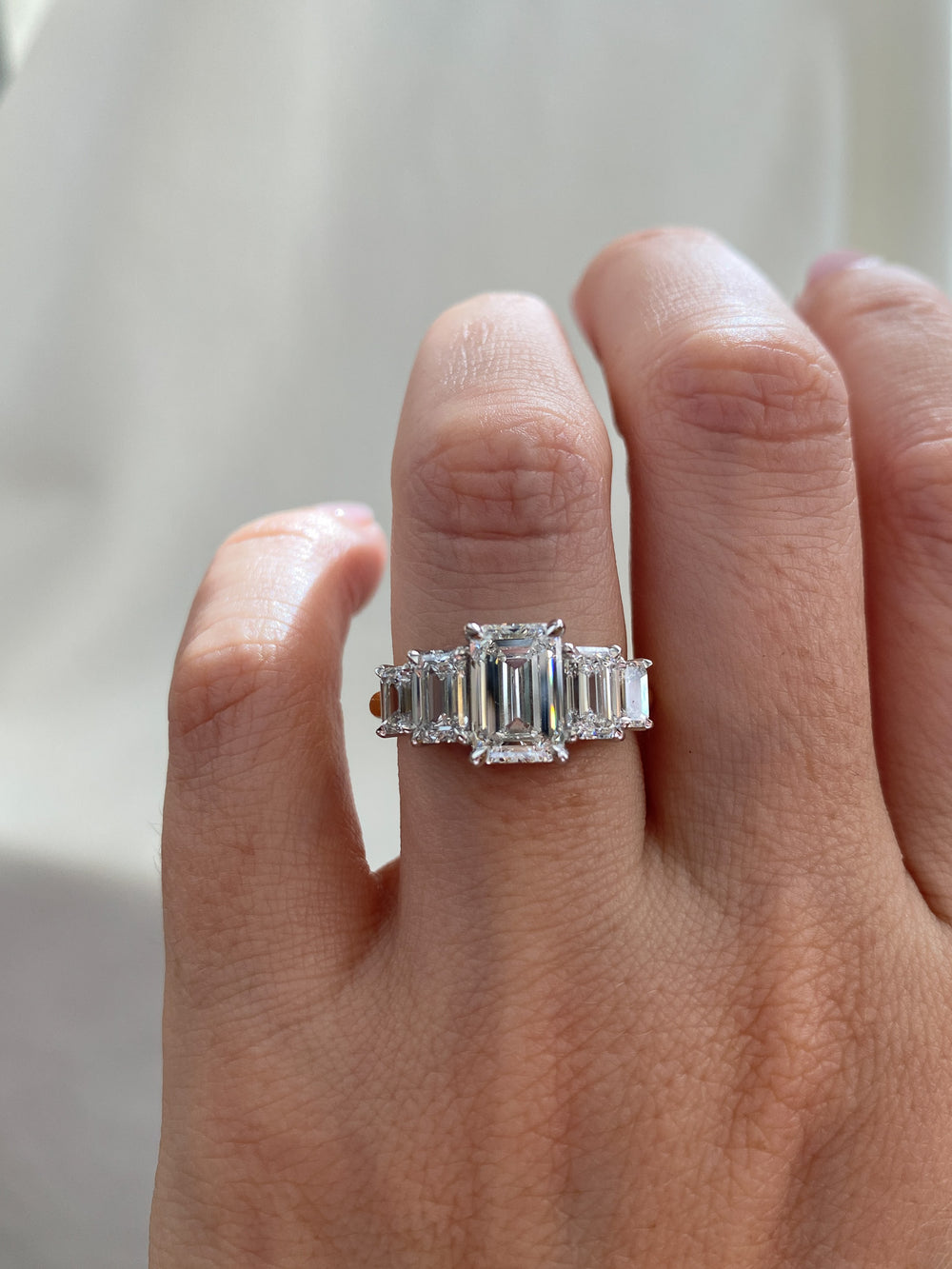 2.21ct Emerald Signature Five-Stone Ring - View 