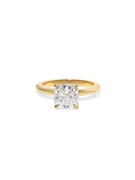2.21ct Cushion Ceremonial Solitaire Ring