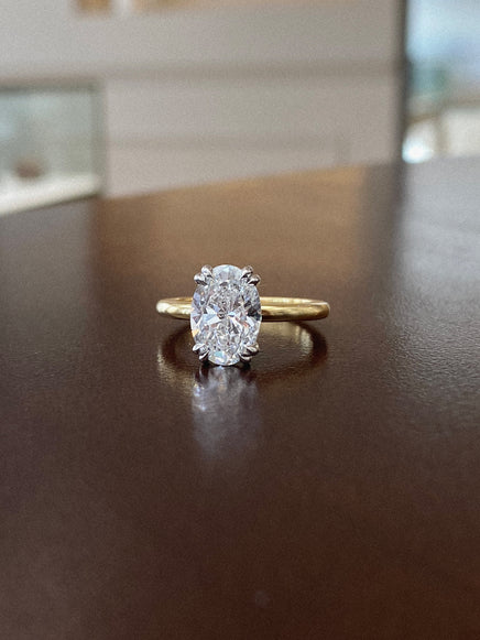 2.50ct Oval Ceremonial Solitaire Ring