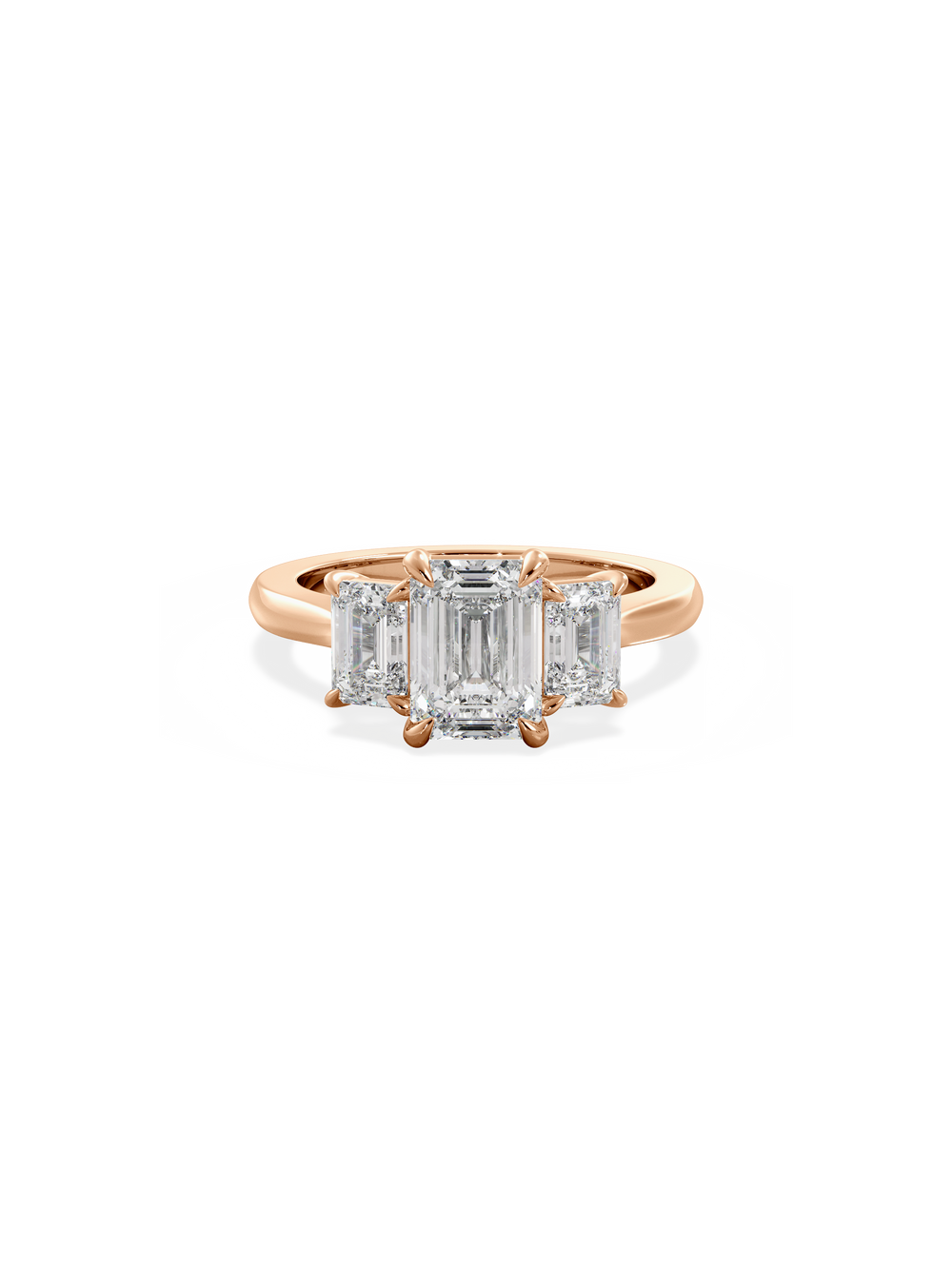Emerald Trilogy Ring - View 