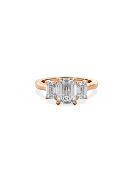 Emerald Trilogy Ring