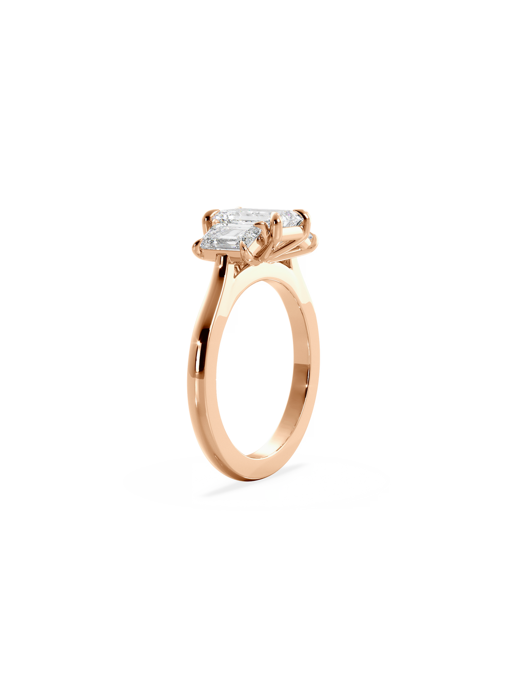 Emerald Trilogy Ring - View 