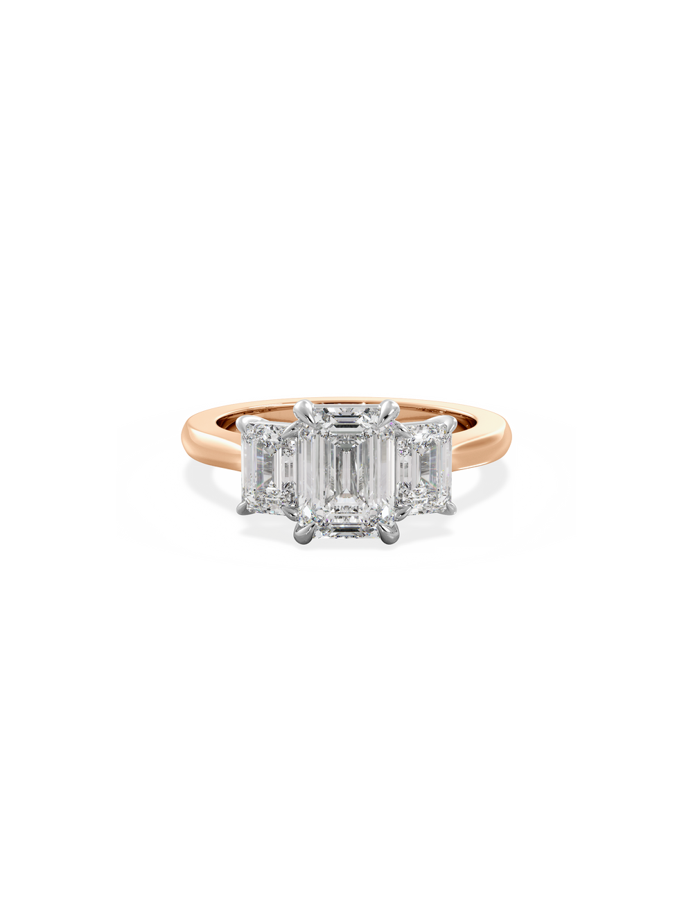 Emerald Trilogy Ring - View 