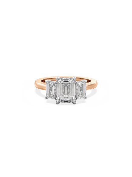 Emerald Trilogy Ring
